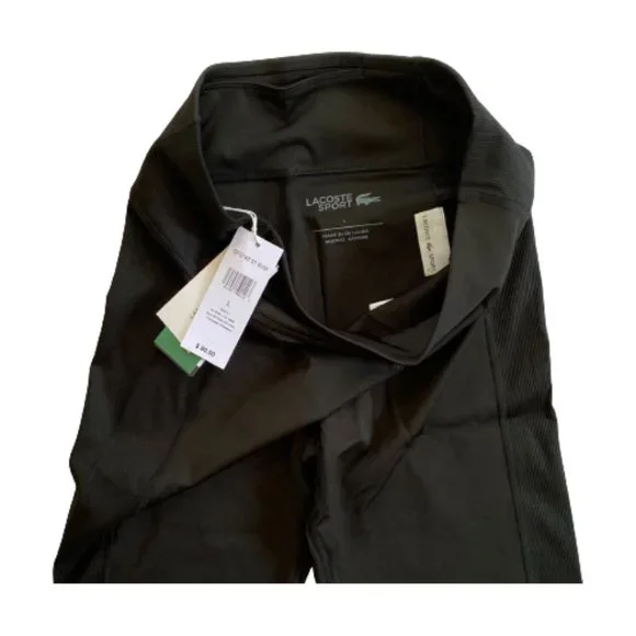 NWT Lacoste Women's SPORT Bike Shorts Color Black Size S, M, L - Picture 6 of 10